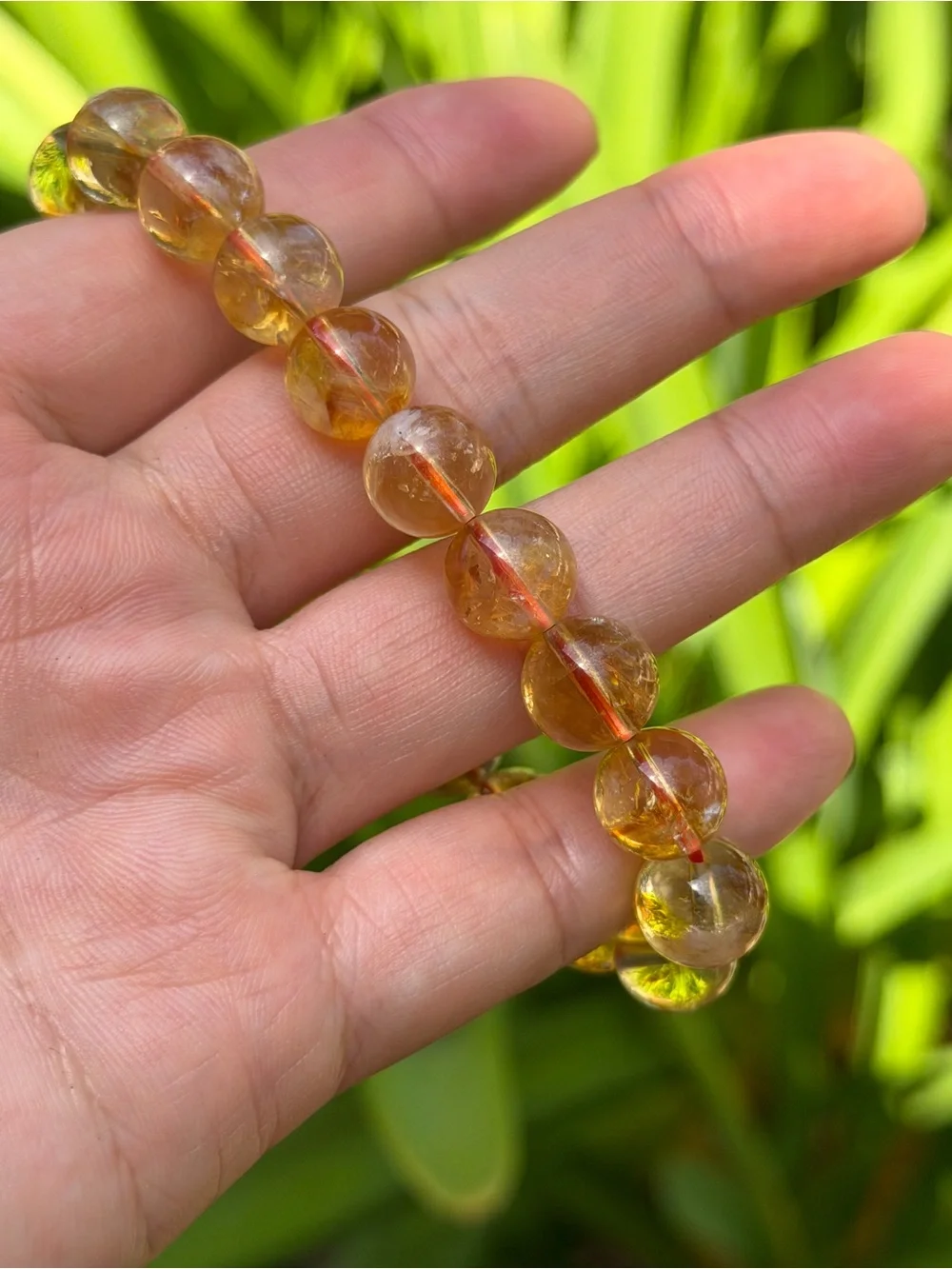 11mm Golden Citrine Stretch Bracelet 2058